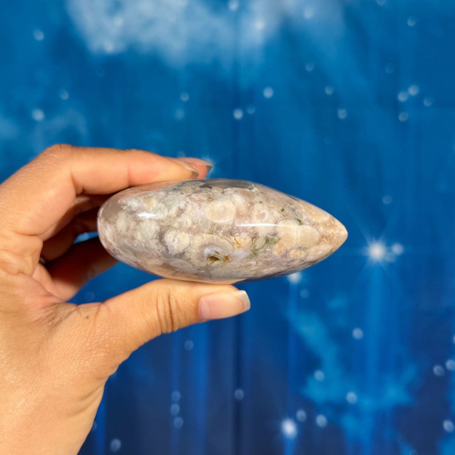 Flower Agate Heart – 0.354 kg