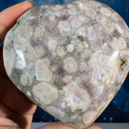 Flower Agate Heart – 0.354 kg