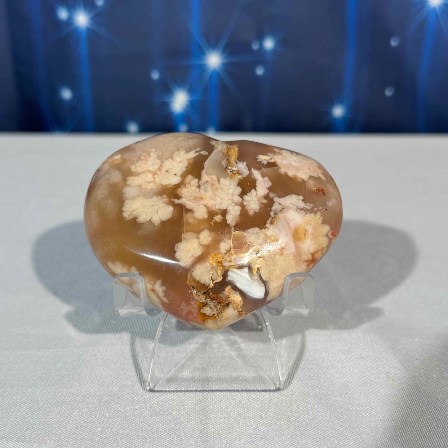 Flower Agate Heart – 0.241 kg