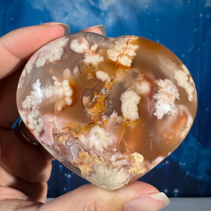 Flower Agate Heart – 0.241 kg