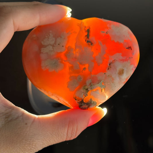 Flower Agate Heart – 0.241 kg