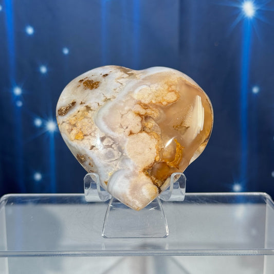 Flower Agate Heart – 0.190 kg