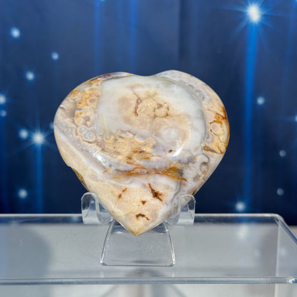 Flower Agate Heart – 0.190 kg