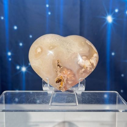 Flower Agate Heart – 0.218 kg