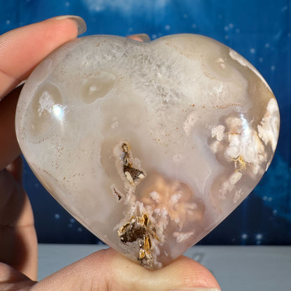 Flower Agate Heart – 0.218 kg
