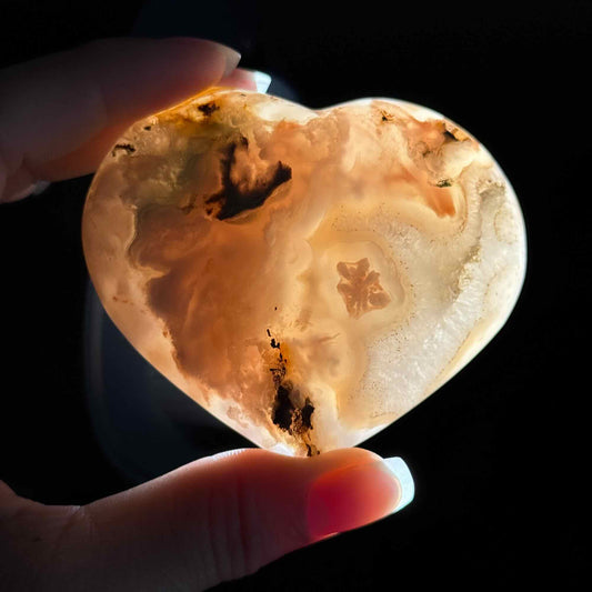 Flower Agate Heart – 0.218 kg