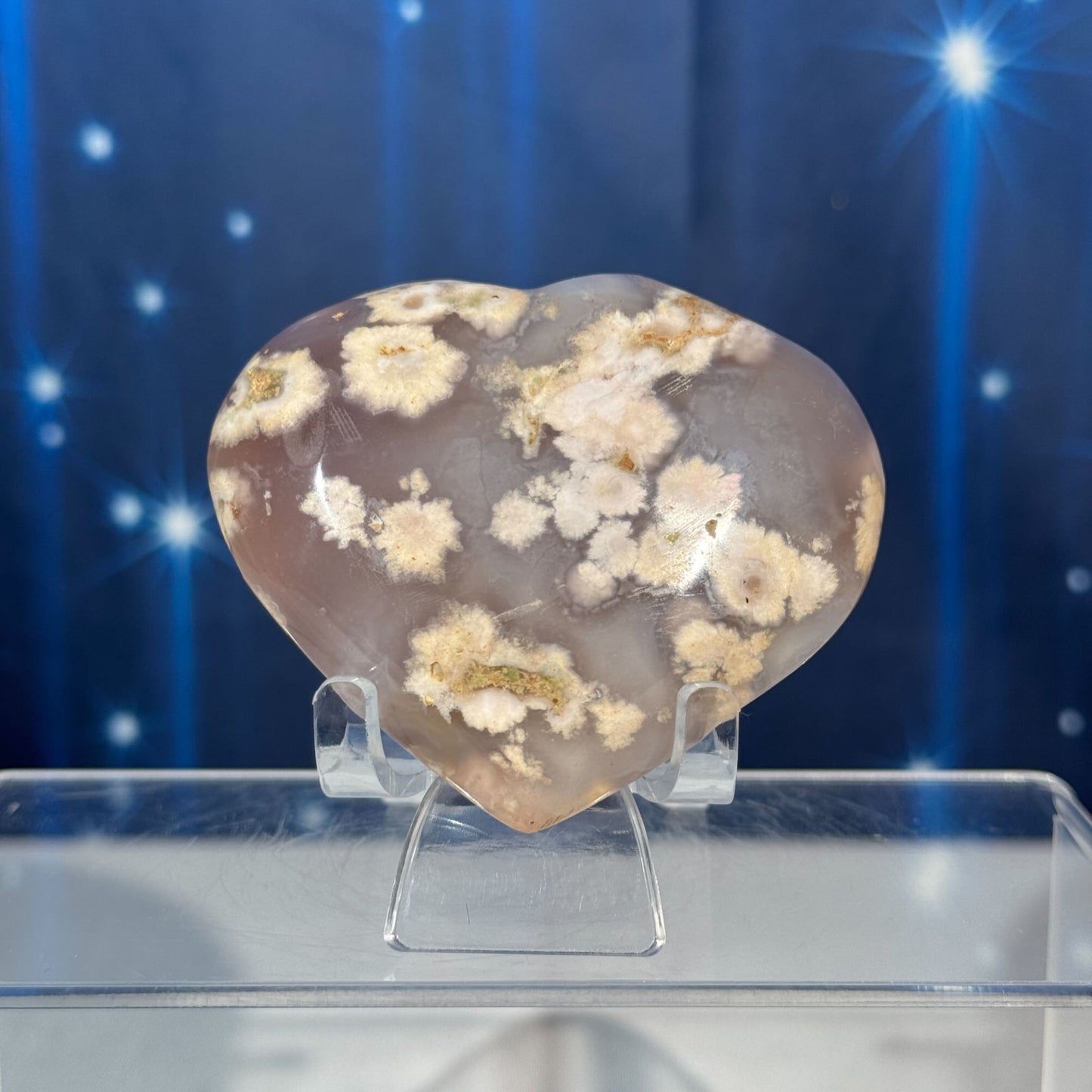 Flower Agate Heart – 0.179 kg