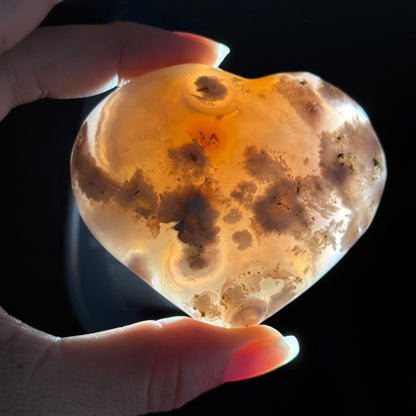 Flower Agate Heart – 0.179 kg