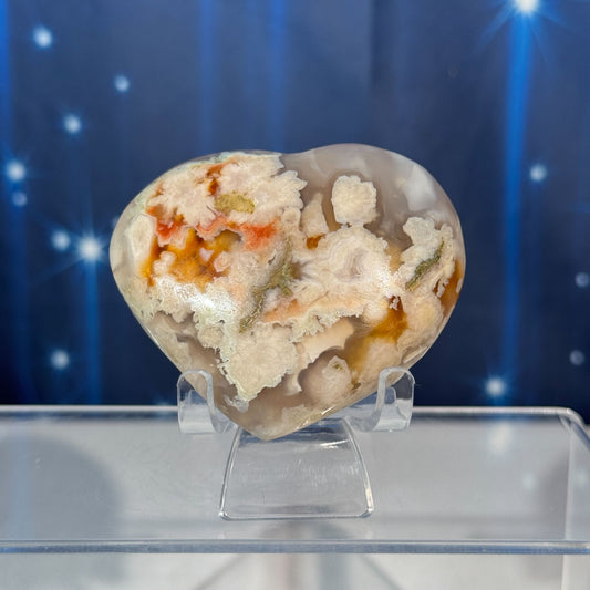 Flower Agate Heart – 0.162 kg