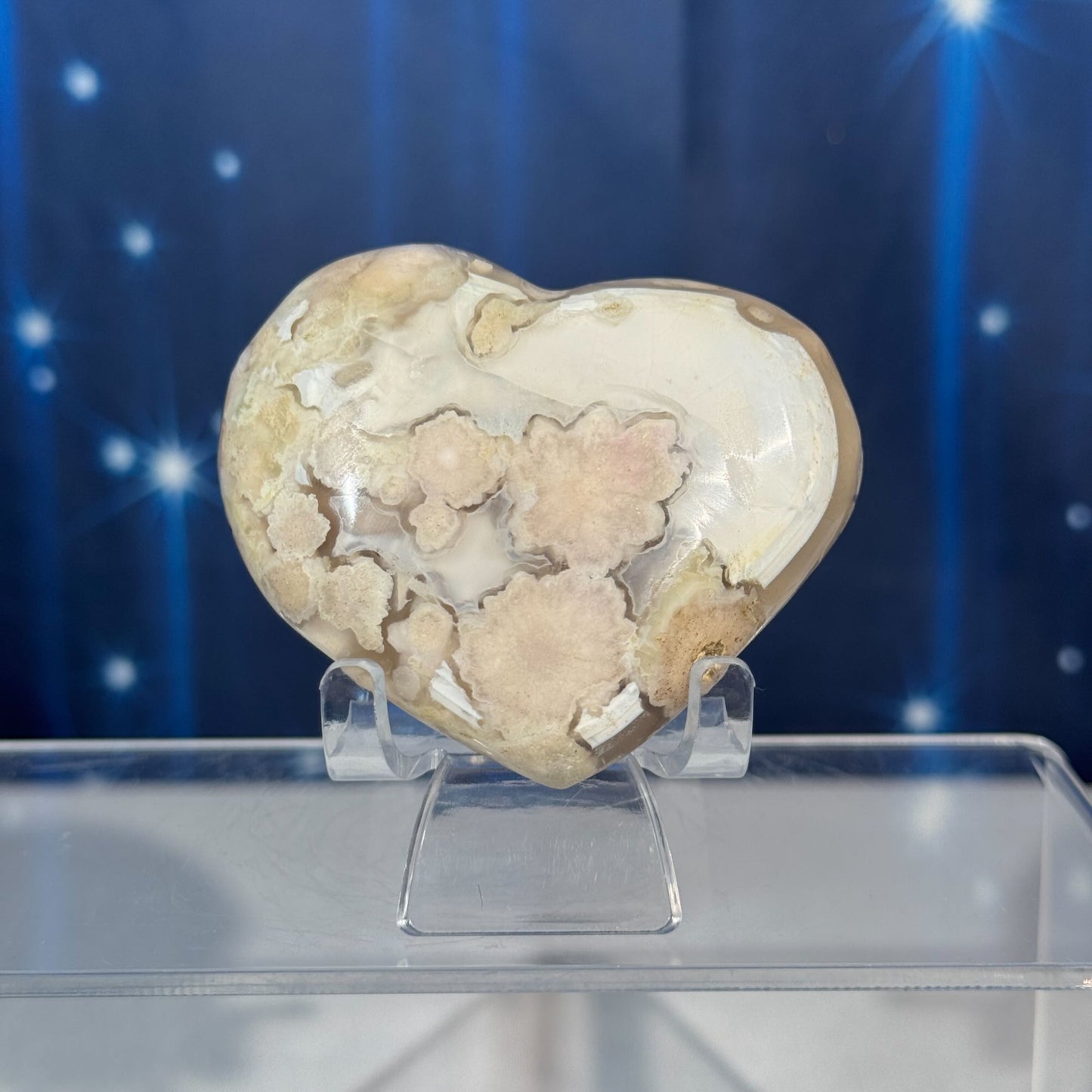Flower Agate Heart – 0.162 kg