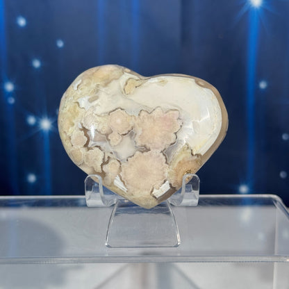Flower Agate Heart – 0.162 kg