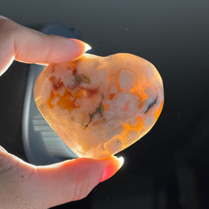 Flower Agate Heart – 0.162 kg