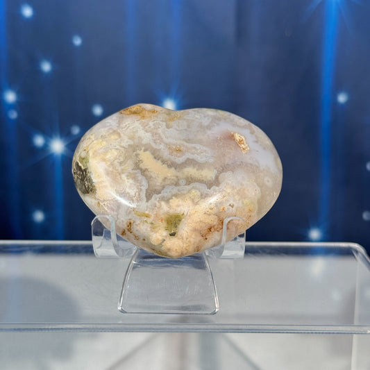 Flower Agate Heart – 0.111 kg