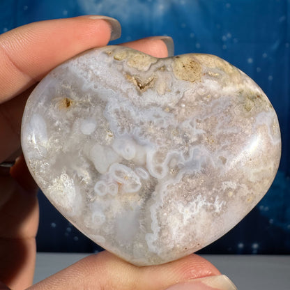 Flower Agate Heart – 0.111 kg