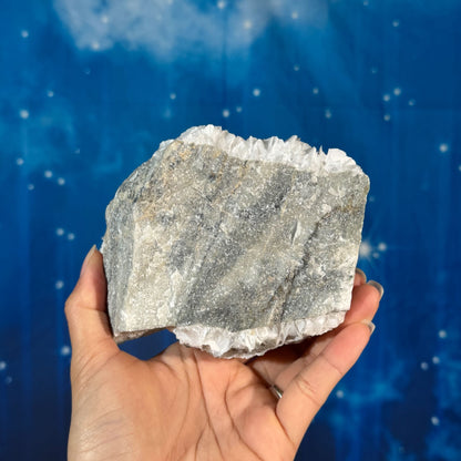White Rose Calcite Specimen – 1.034 kg
