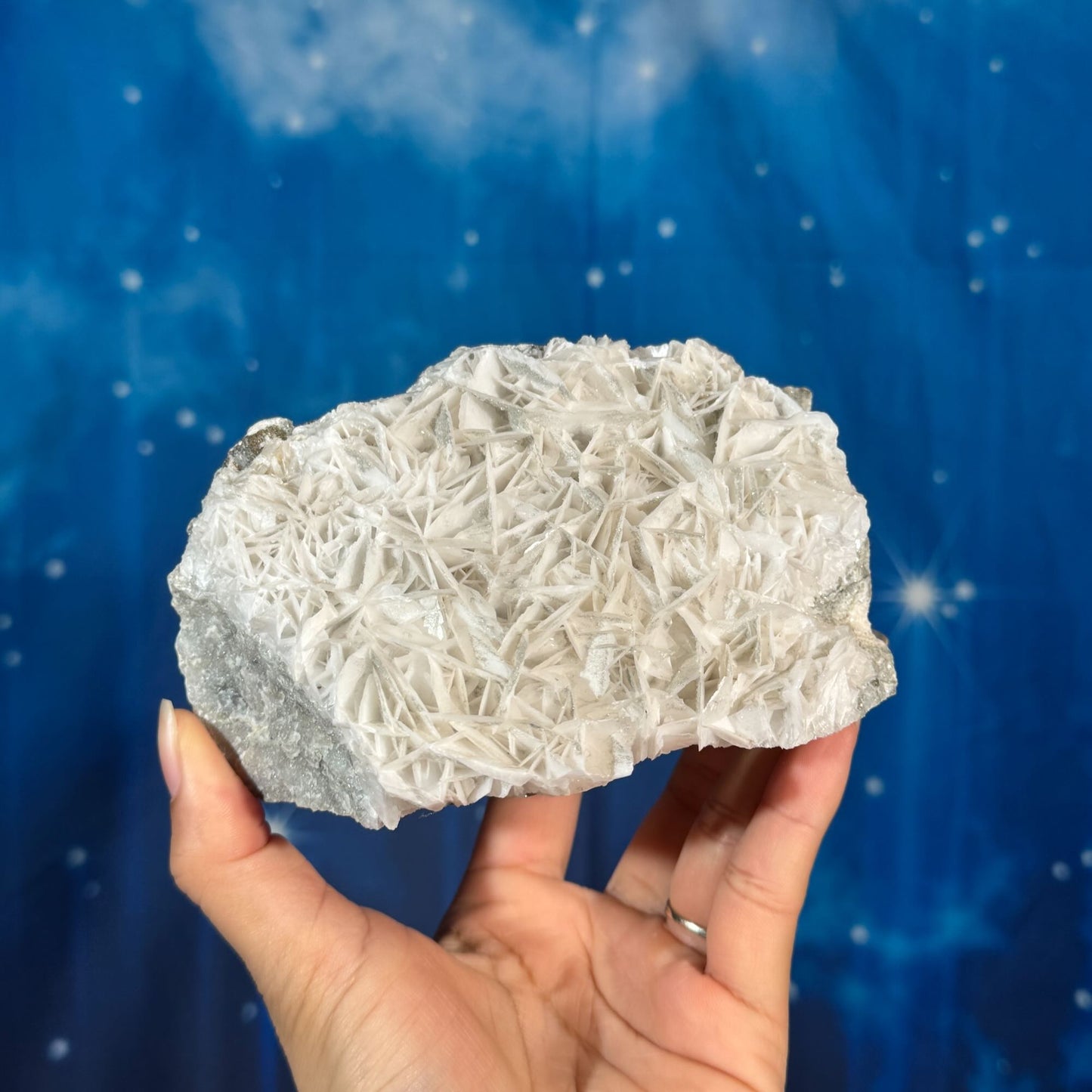 White Rose Calcite Specimen – 0.782 kg