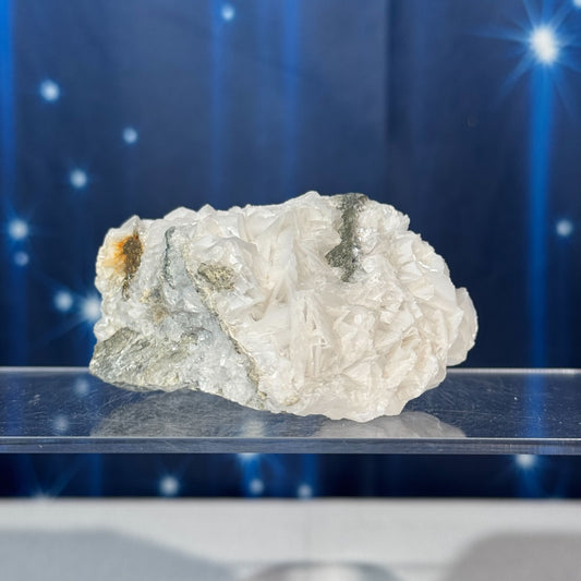 White Rose Calcite Specimen with Chalcopyrite – 0.179 kg