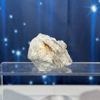 White Rose Calcite Specimen with Chalcopyrite – 0.179 kg