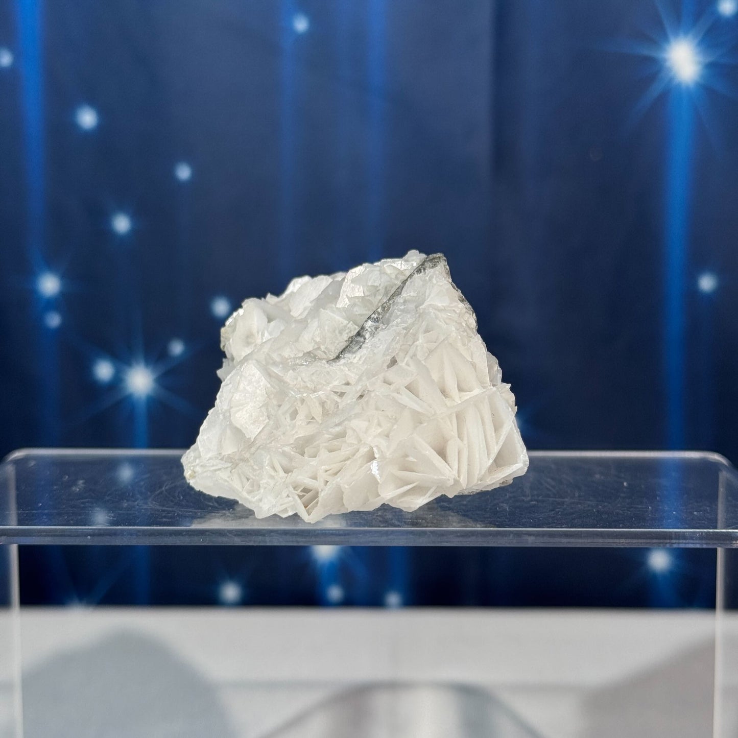 White Rose Calcite Specimen with Chalcopyrite – 0.179 kg