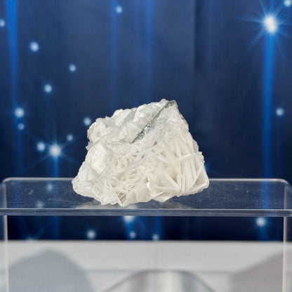 White Rose Calcite Specimen with Chalcopyrite – 0.179 kg