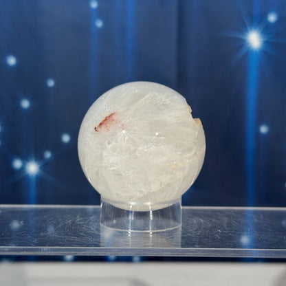 Flower Agate in Quartz Sphere – 0.181 kg