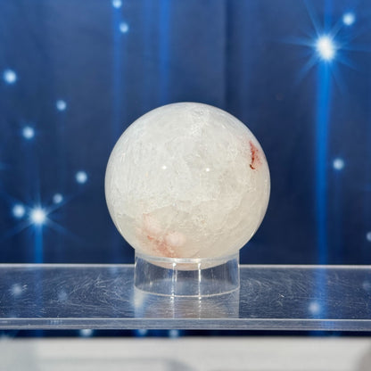 Flower Agate in Quartz Sphere – 0.181 kg