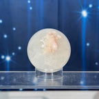 Flower Agate in Quartz Sphere – 0.181 kg
