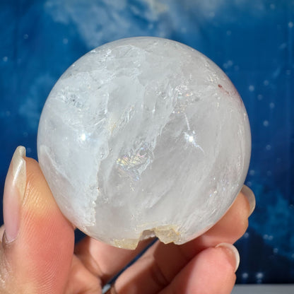 Flower Agate in Quartz Sphere – 0.181 kg