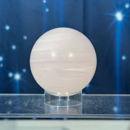 Pink Mangano Calcite Sphere – 0.272 kg