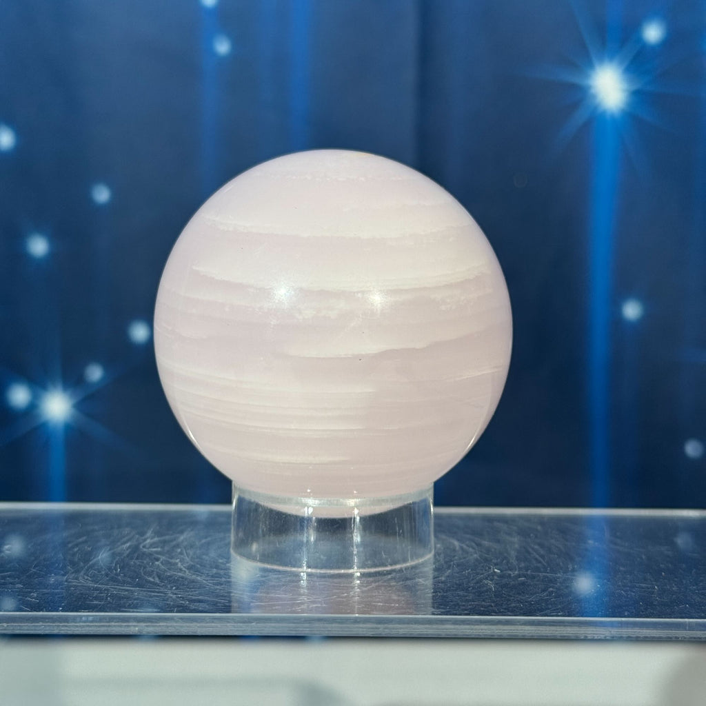Pink Mangano Calcite Sphere – 0.272 kg