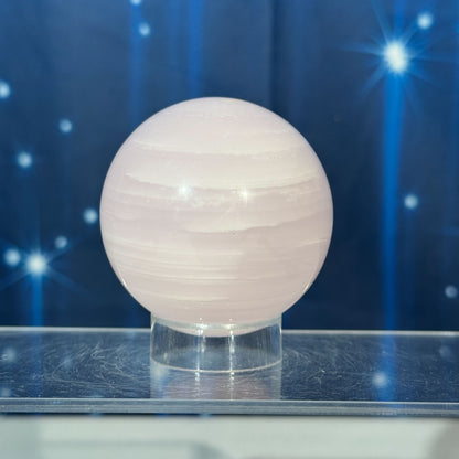 Pink Mangano Calcite Sphere – 0.272 kg