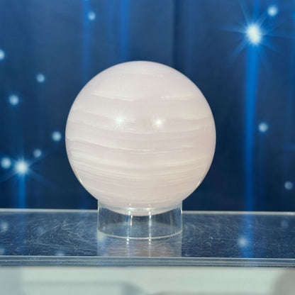 Pink Mangano Calcite Sphere – 0.272 kg