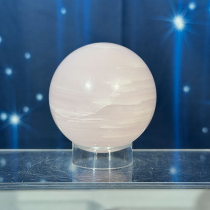 Pink Mangano Calcite Sphere – 0.272 kg