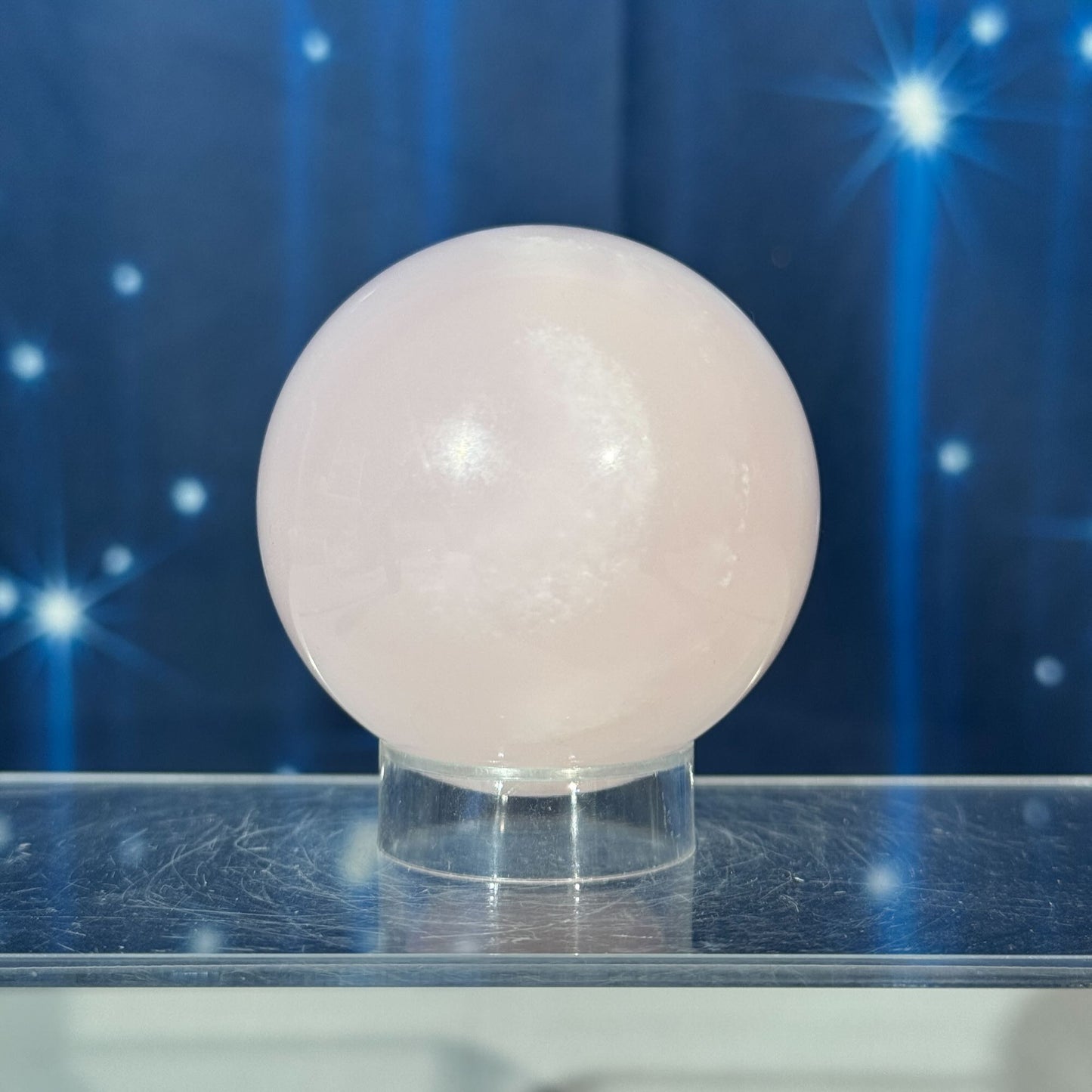 Pink Mangano Calcite Sphere – 0.272 kg