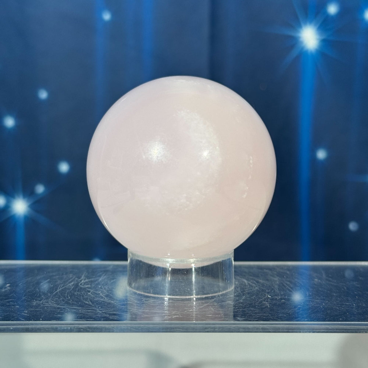 Pink Mangano Calcite Sphere – 0.272 kg