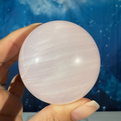 Pink Mangano Calcite Sphere – 0.272 kg