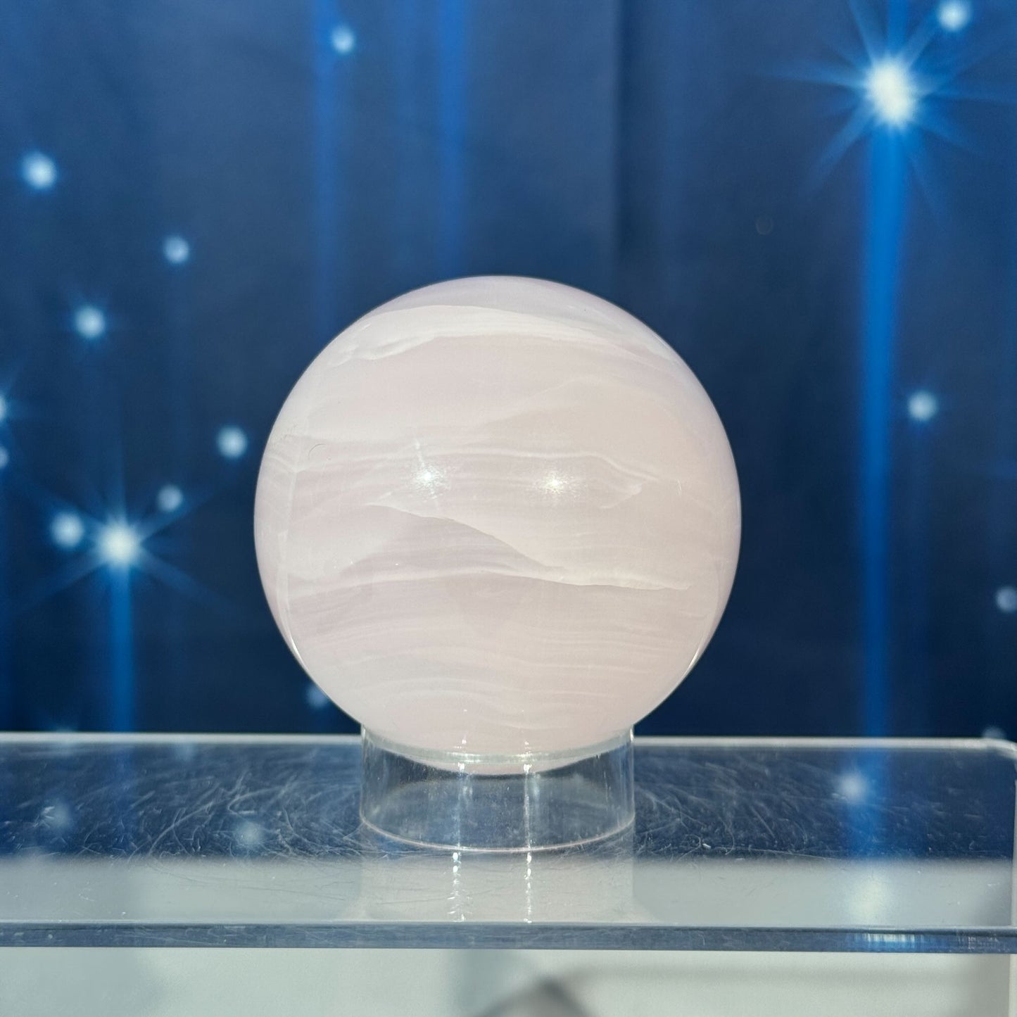Pink Mangano Calcite Sphere – 0.272 kg
