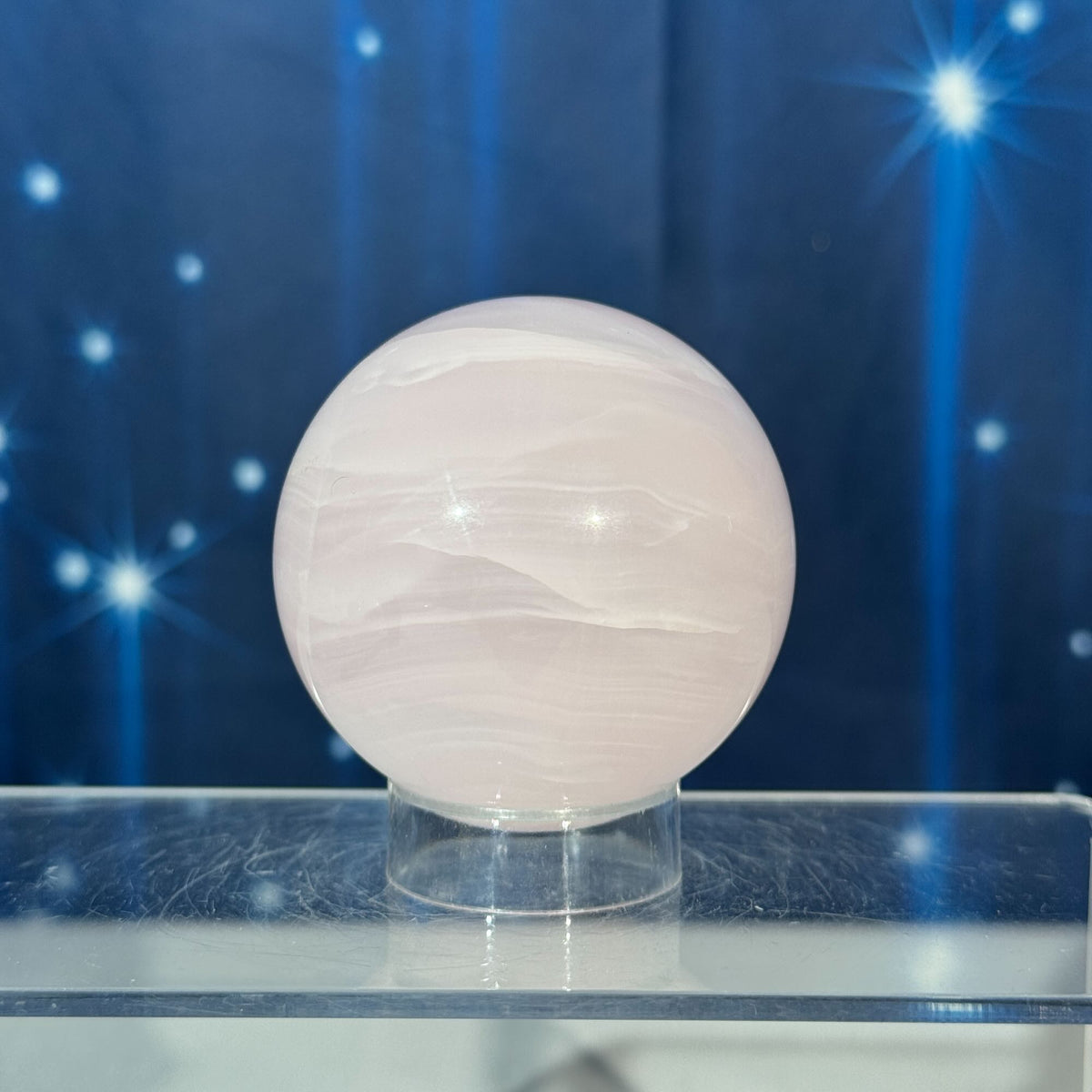 Pink Mangano Calcite Sphere – 0.272 kg