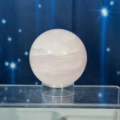 Pink Mangano Calcite Sphere – 0.272 kg