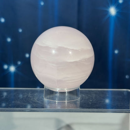 Pink Mangano Calcite Sphere – 0.272 kg