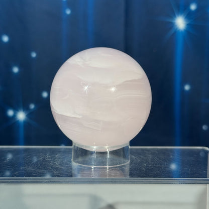 Pink Mangano Calcite Sphere – 0.272 kg