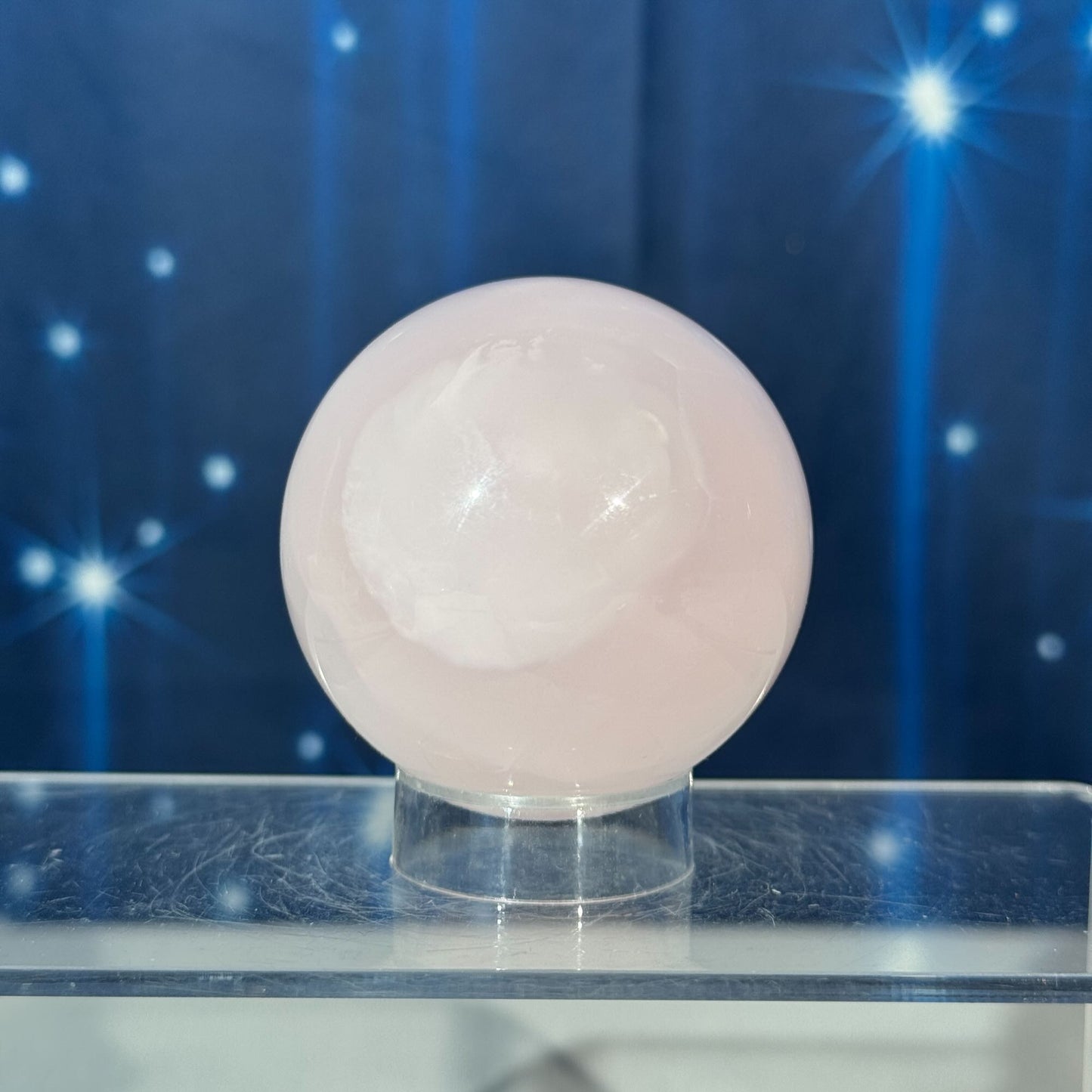 Pink Mangano Calcite Sphere – 0.272 kg