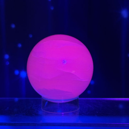 Pink Mangano Calcite Sphere – 0.272 kg