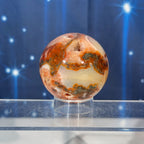 Carnelian Moss Agate Sphere – 0.235 kg