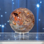 Carnelian Moss Agate Sphere – 0.283 kg