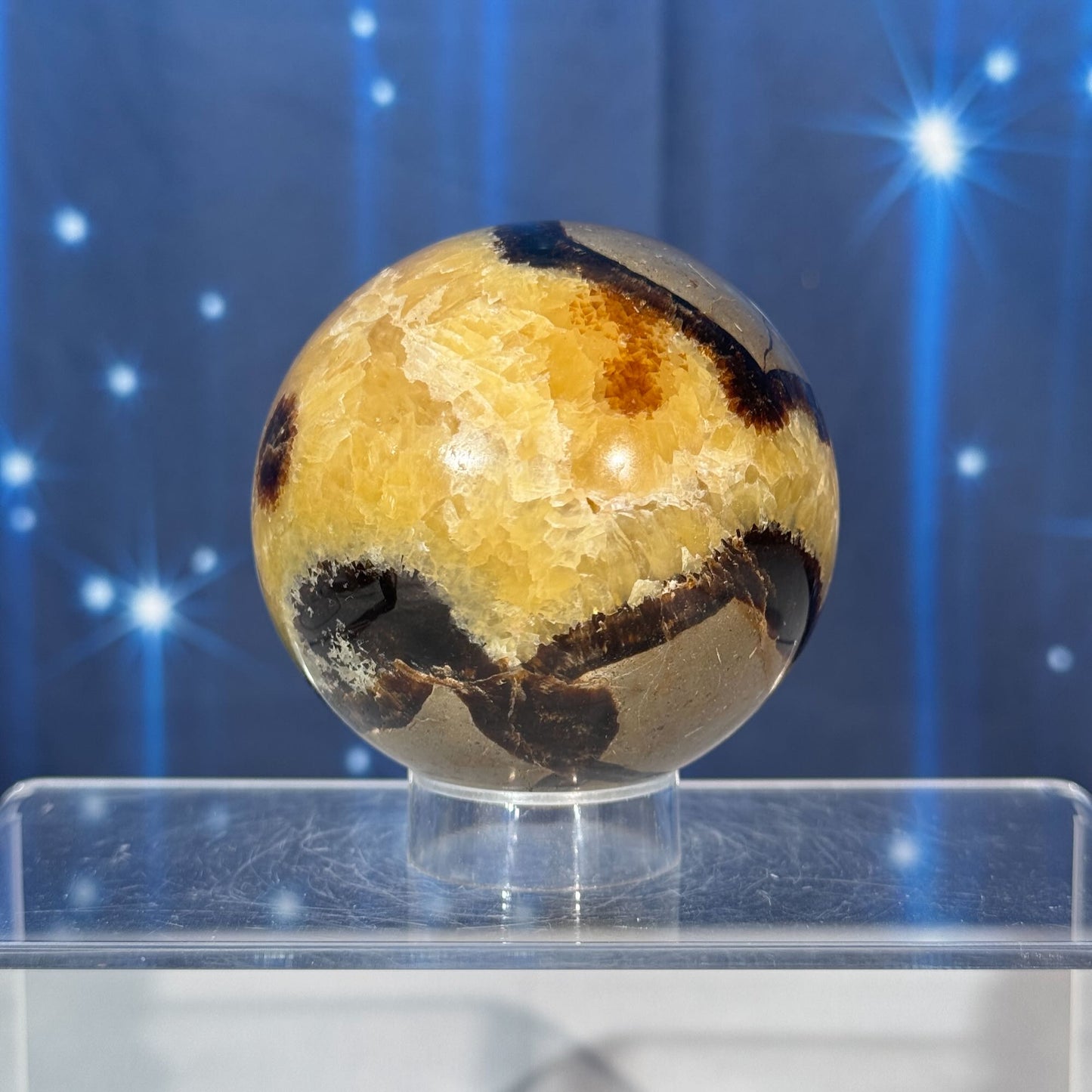 Septarian Sphere – UV-Reactive • 0.456 kg