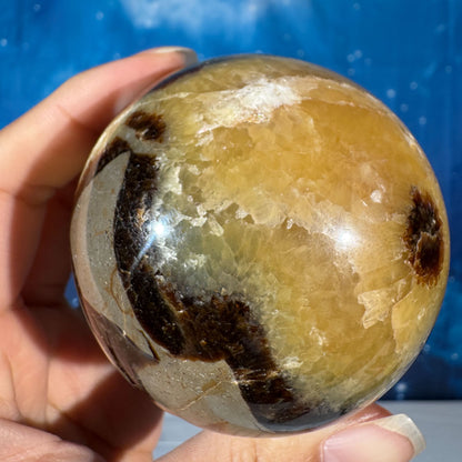 Septarian Sphere – UV-Reactive • 0.456 kg