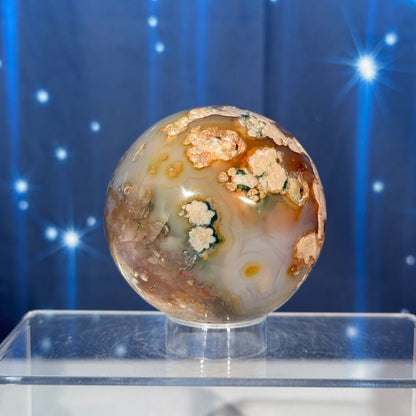 Flower Agate Sphere – 0.471 kg