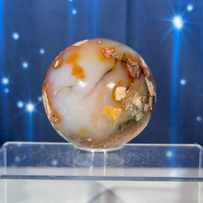 Flower Agate Sphere – 0.471 kg