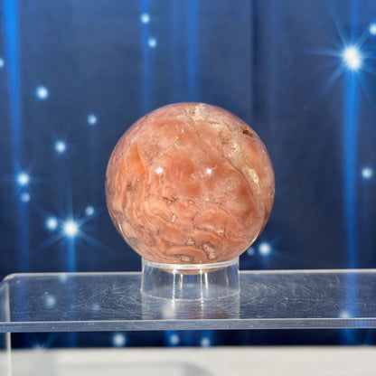 Pink Agate Sphere – "Cotton Candy Agate" • 0.244 kg